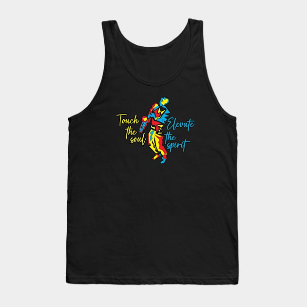 Touch the Soul Elevate the Spirit Tank Top by jazzworldquest